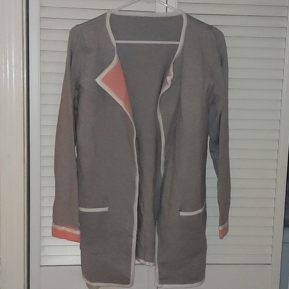 Small Grey and pink sweater